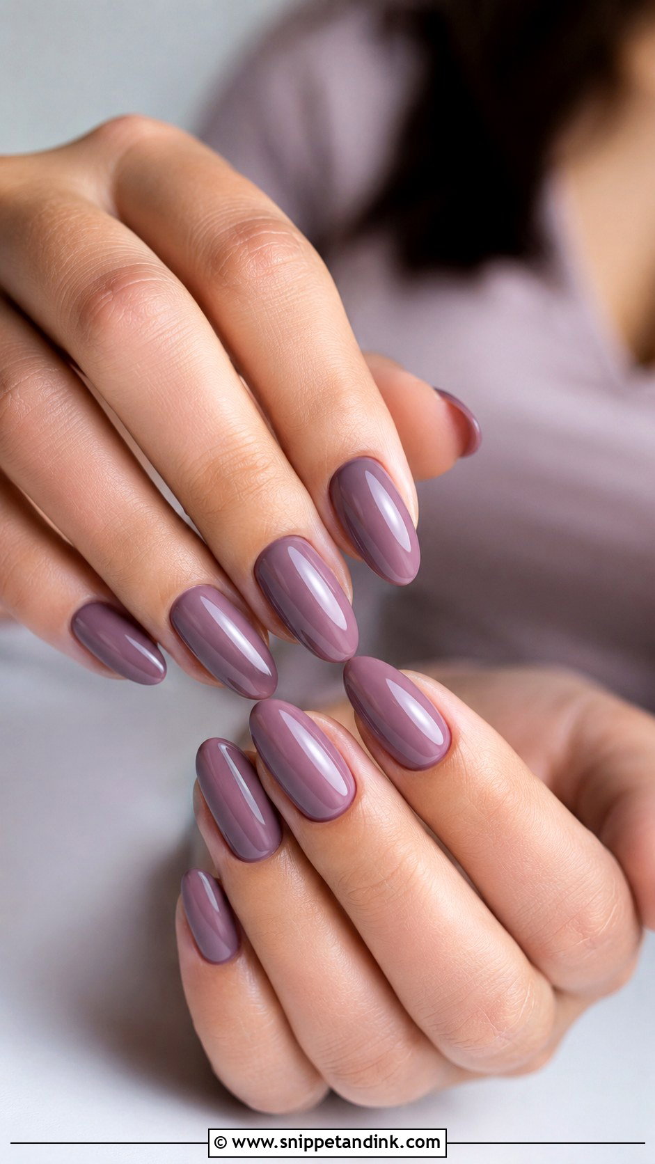 Mauve Wedding Guest Nails - Snippet and Ink - 20 Simple Nails for Wedding Guest