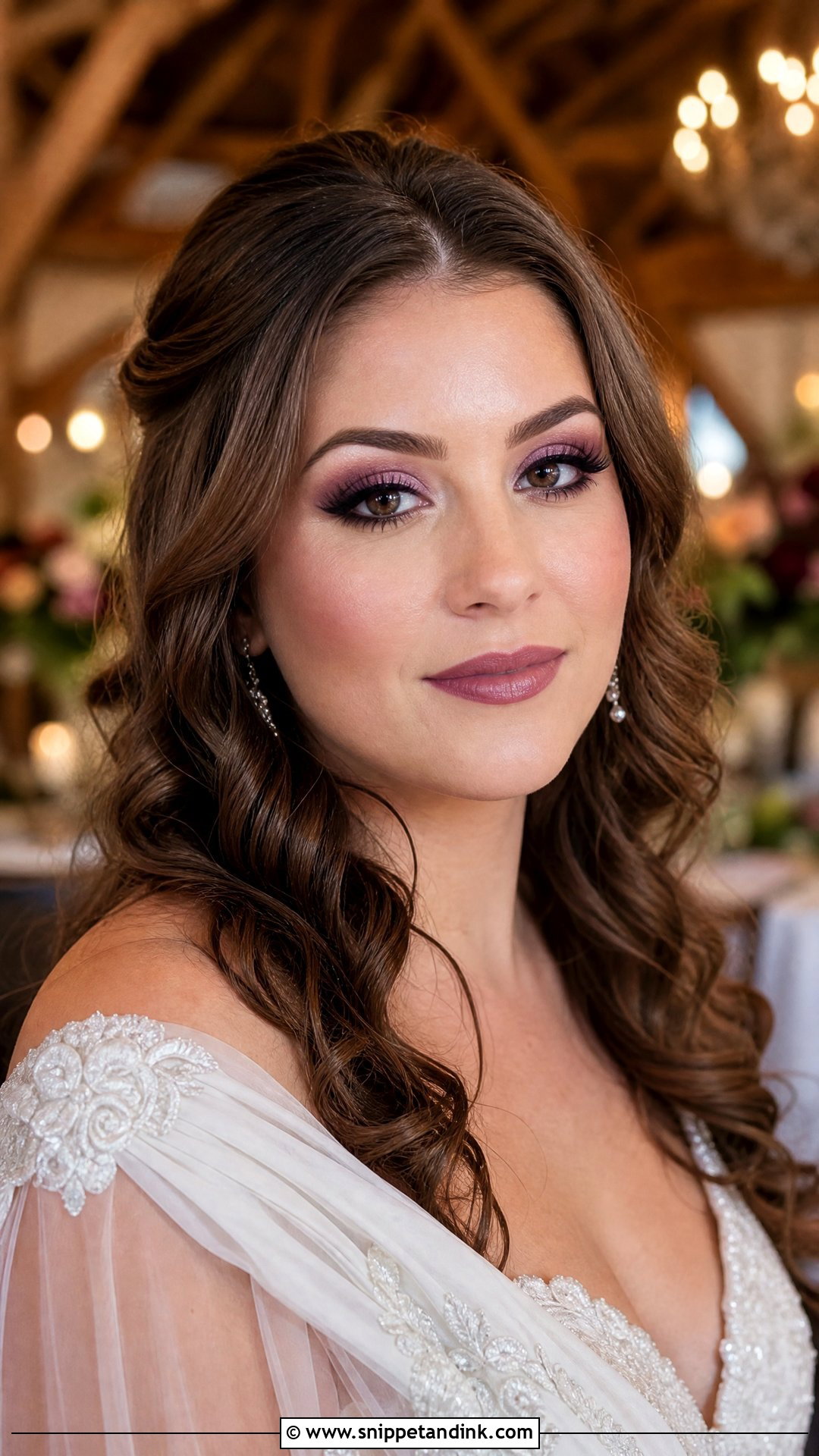 Mauve Wedding Makeup - Snippet and Ink - 20 Romantic Wedding Makeup Ideas