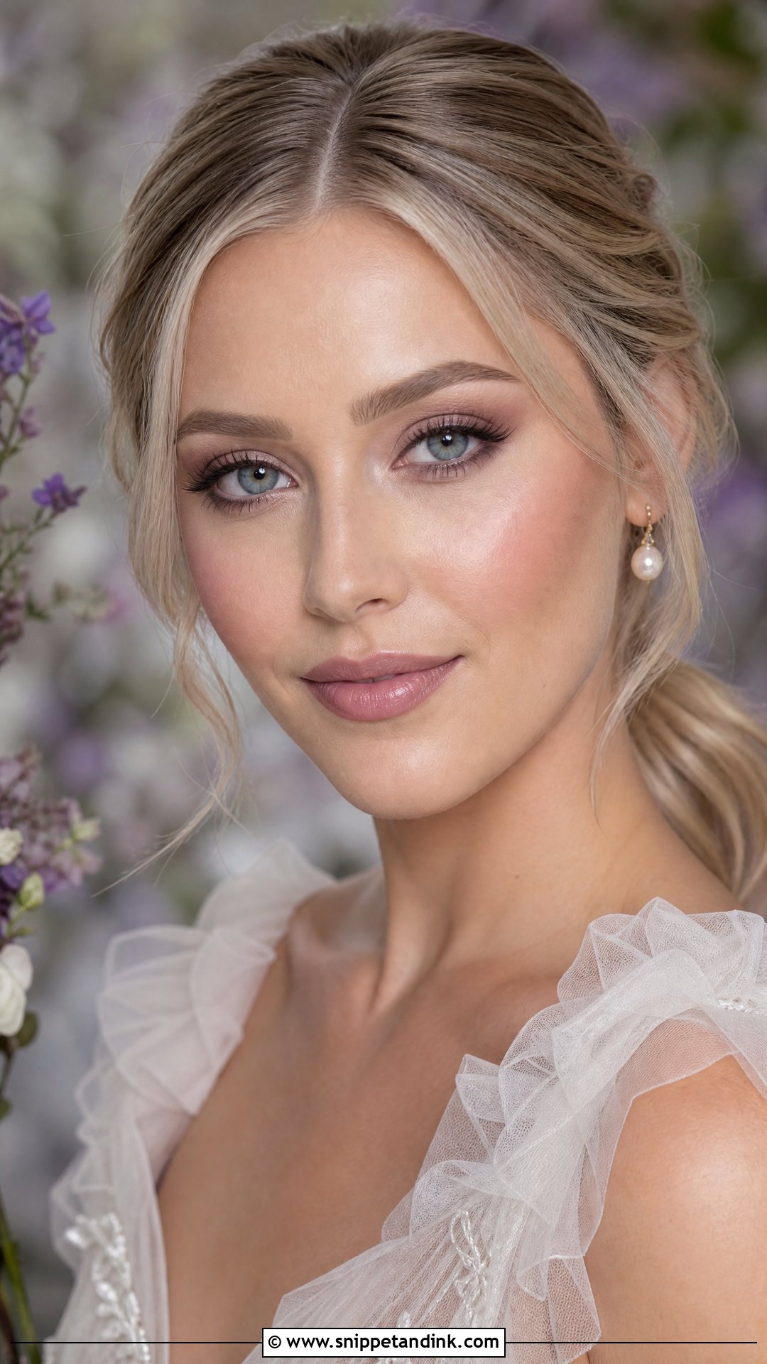 Mauve Wedding Makeup For Blonde Hair And Blue Eyes - Snippet and Ink - 20 Wedding Makeup for Blonde Hair and Blue Eyes