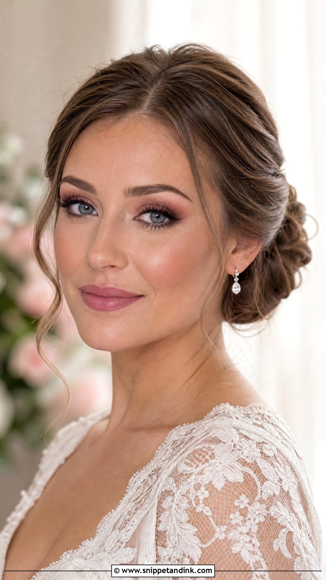 Mauve Wedding Makeup For Blue Eyes - Snippet and Ink - 30 Soft Wedding Makeup for Blue Eyes