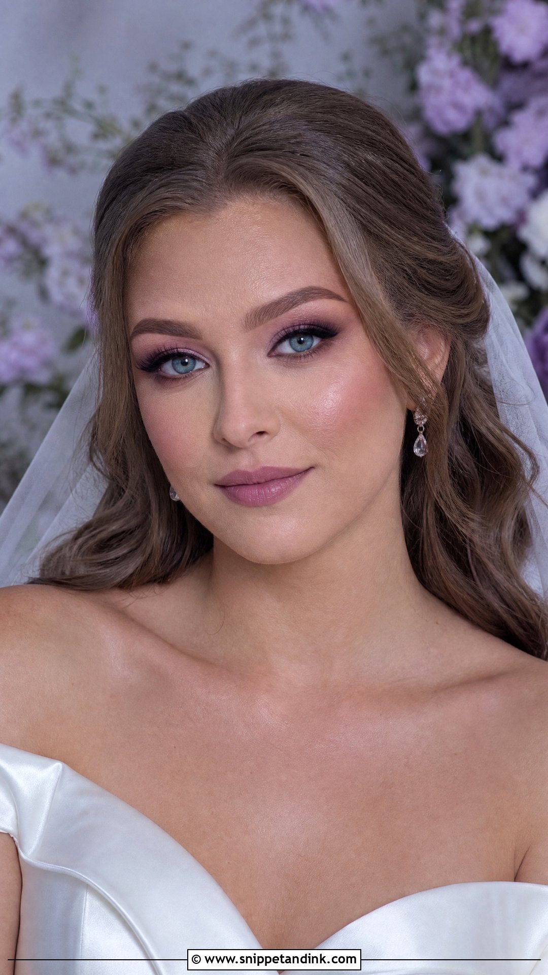 Mauve Wedding Makeup For Blue Eyes - Snippet and Ink - 35 Wedding Makeup for Blue Eyes