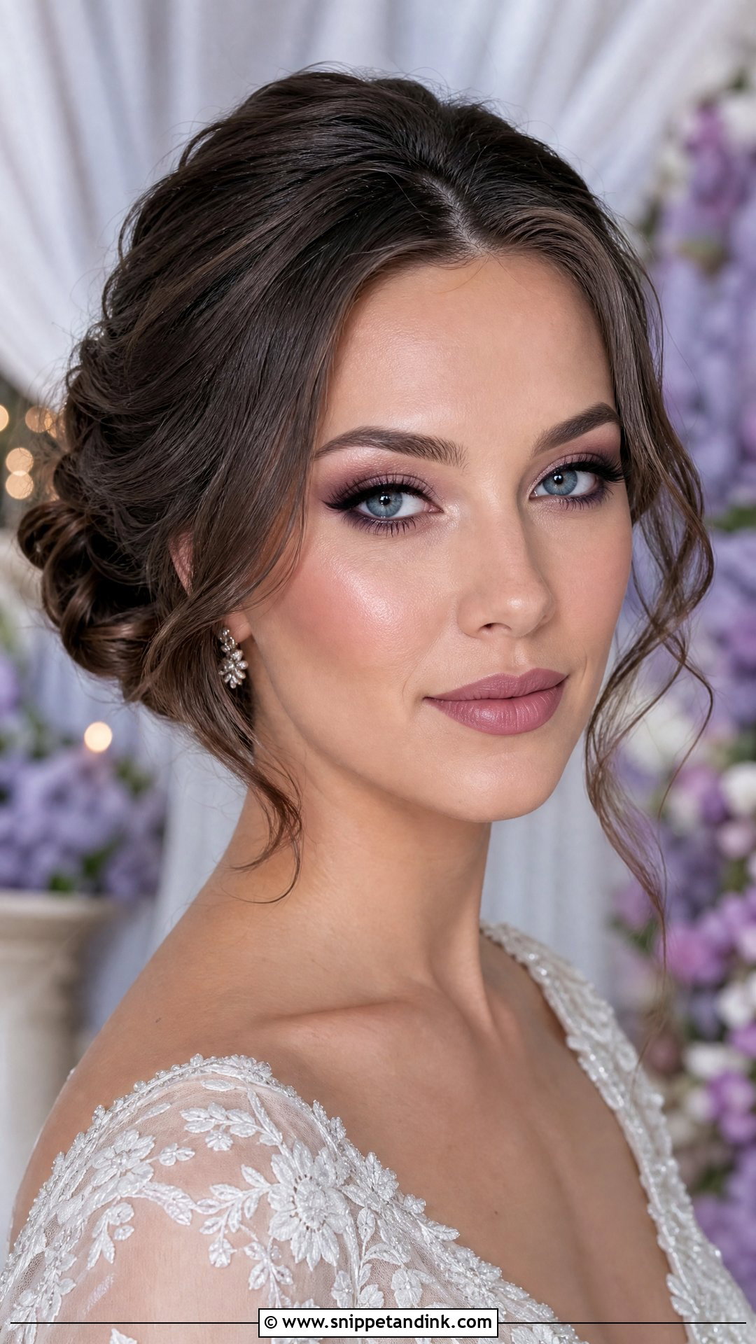 Mauve Wedding Makeup For Blue Eyes Brunette - Snippet and Ink - 25 Wedding Makeup for Blue Eyes Brunette