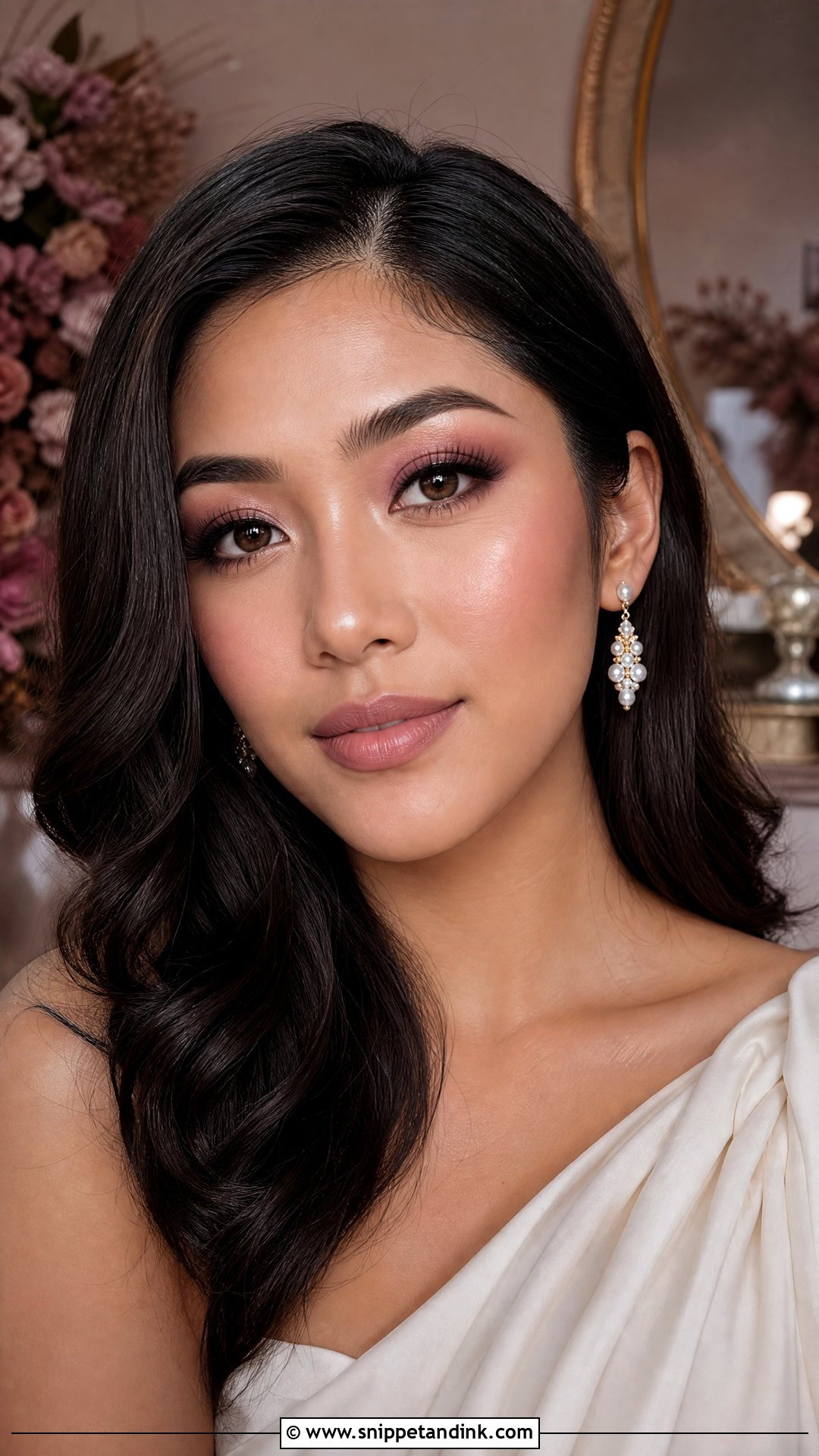 Mauve Wedding Makeup For Brown Eyes - Snippet and Ink - 20 Full Glam Wedding Makeup for Brown Eyes