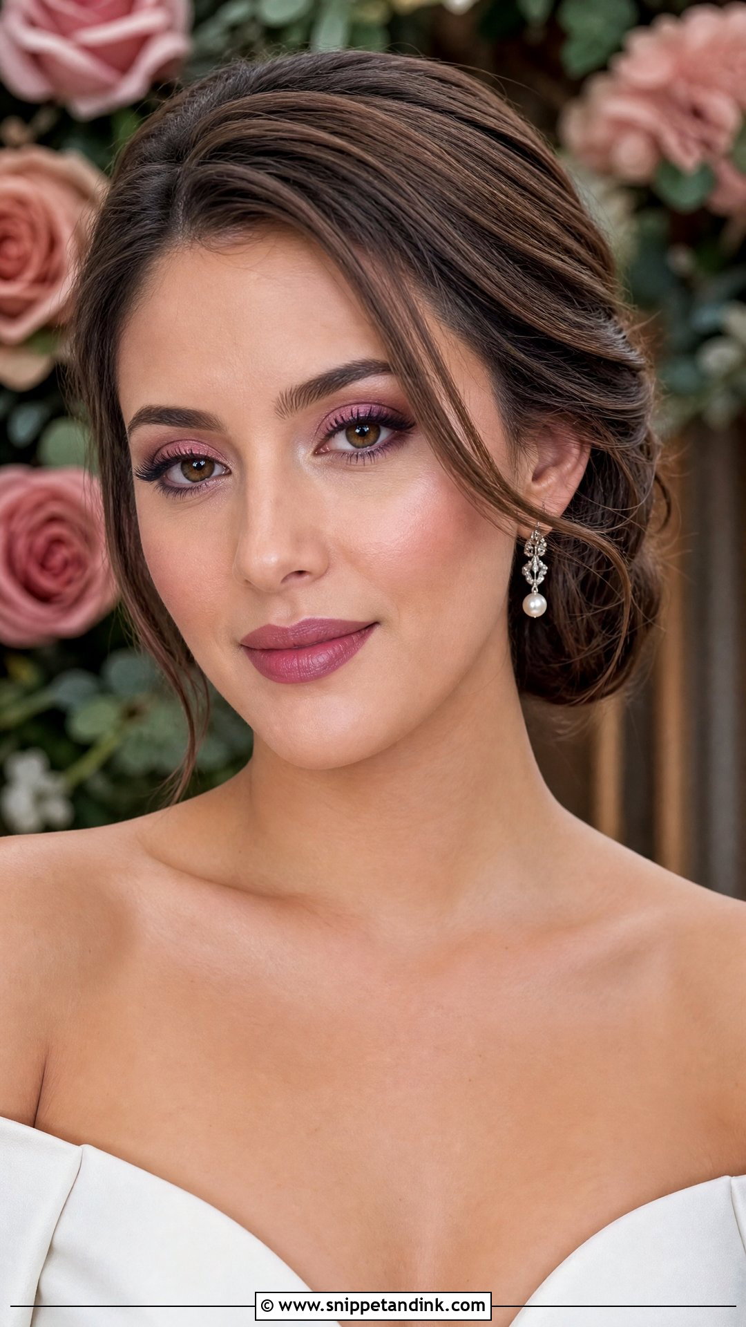Mauve Wedding Makeup For Brown Hair - Snippet and Ink - 20 Wedding Makeup Brown Hair Ideas