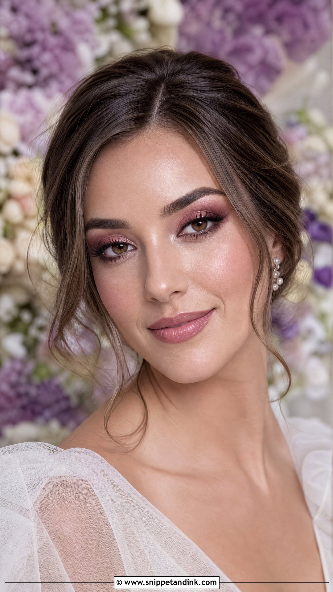 Mauve Wedding Makeup For Brunettes - Snippet and Ink - 25 Wedding Makeup for Brunettes