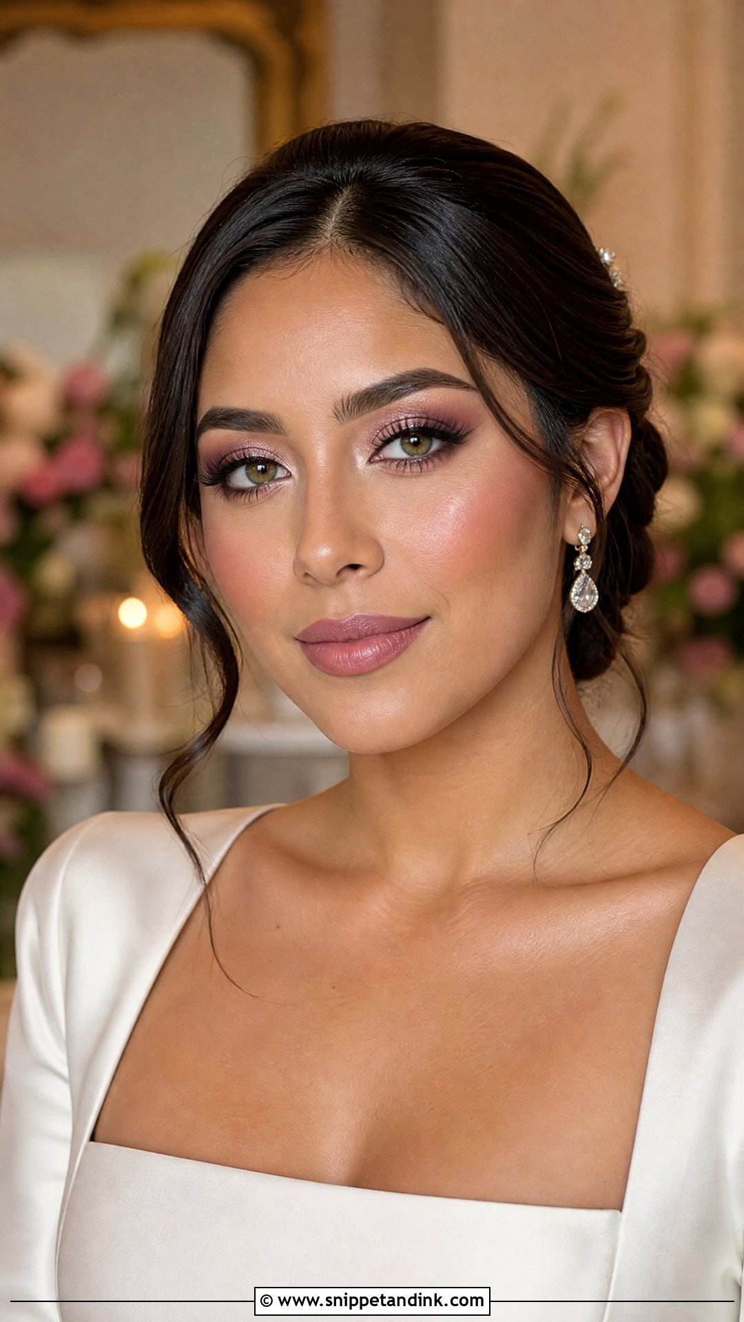 Mauve Wedding Makeup For Green Eyes - Snippet and Ink - 20 Glowy Wedding Makeup for Green Eyes