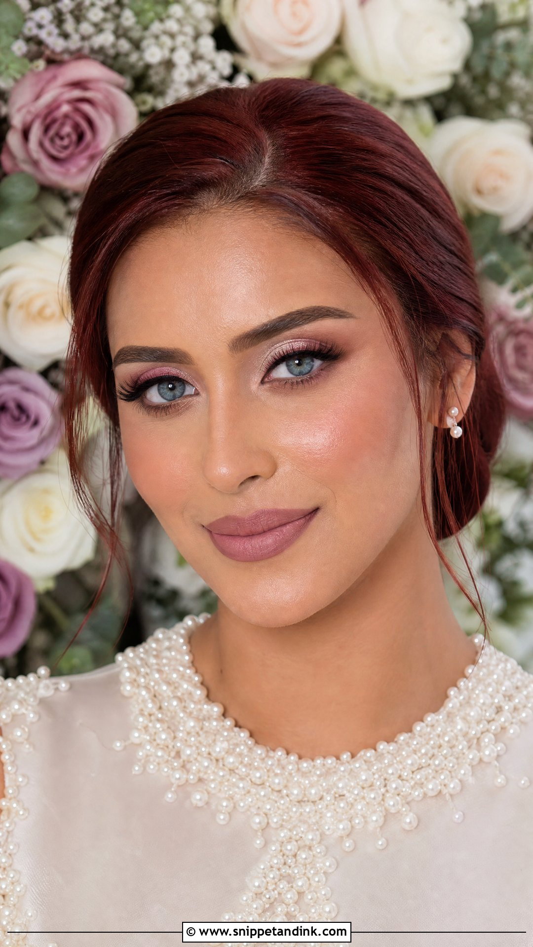Mauve Wedding Makeup for Blue Eyes and Red Hair - Snippet and Ink - 20 Wedding Makeup for Blue Eyes and Red Hair