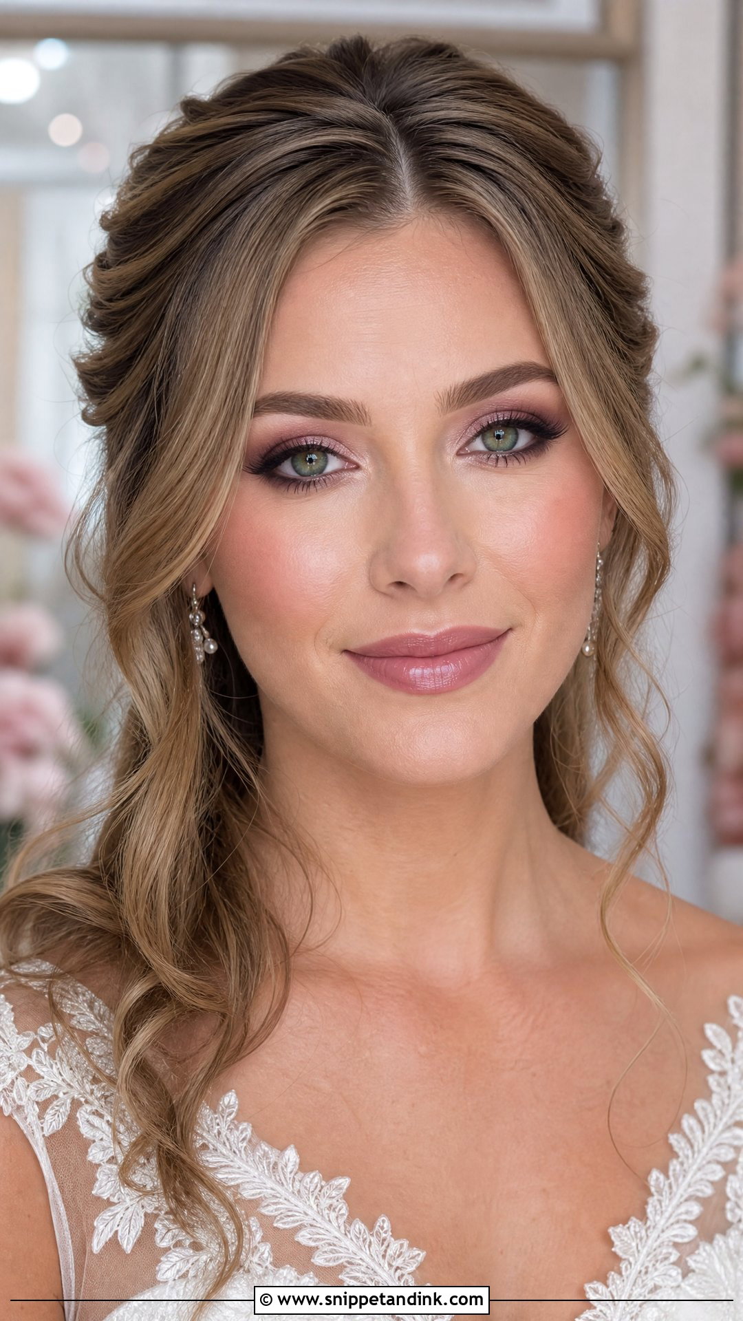 Mauve Wedding Makeup for Green Eyes - Snippet and Ink - 20 Soft Wedding Makeup for Green Eyes