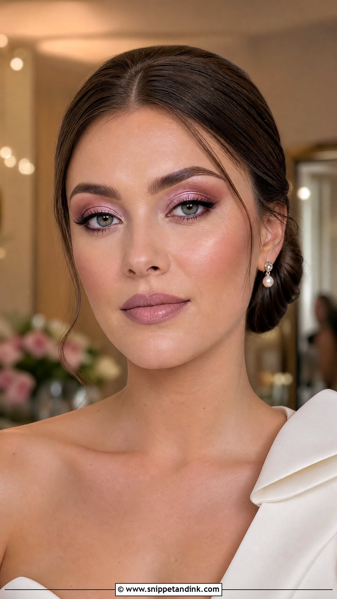 Mauve Wedding Makeup for Hooded Eyes - Snippet and Ink - 25 Wedding Makeup for Hooded Eyes