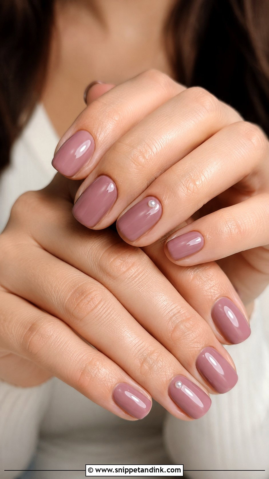 Mauve Wedding Nails - Snippet and Ink - 20 Cute Nails for a Wedding
