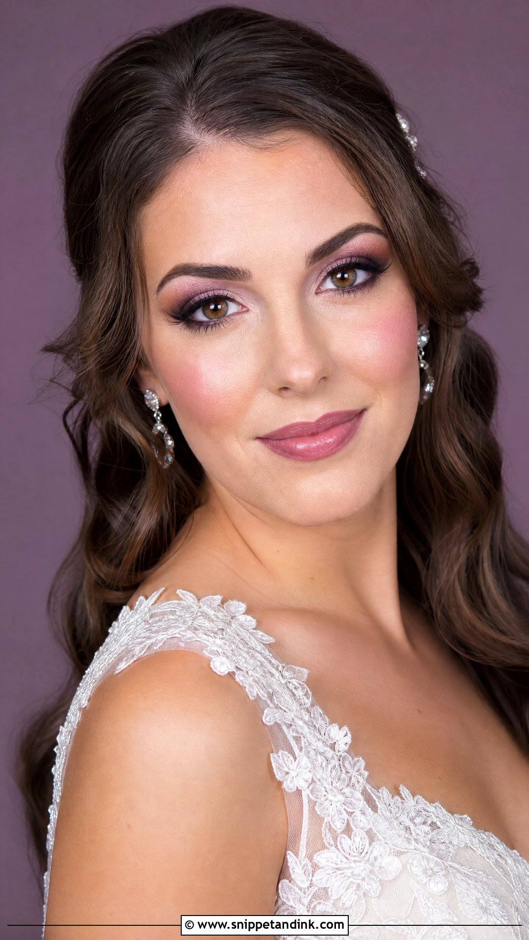 Mauve White Wedding Makeup - Snippet and Ink - 20 White Wedding Makeup Ideas