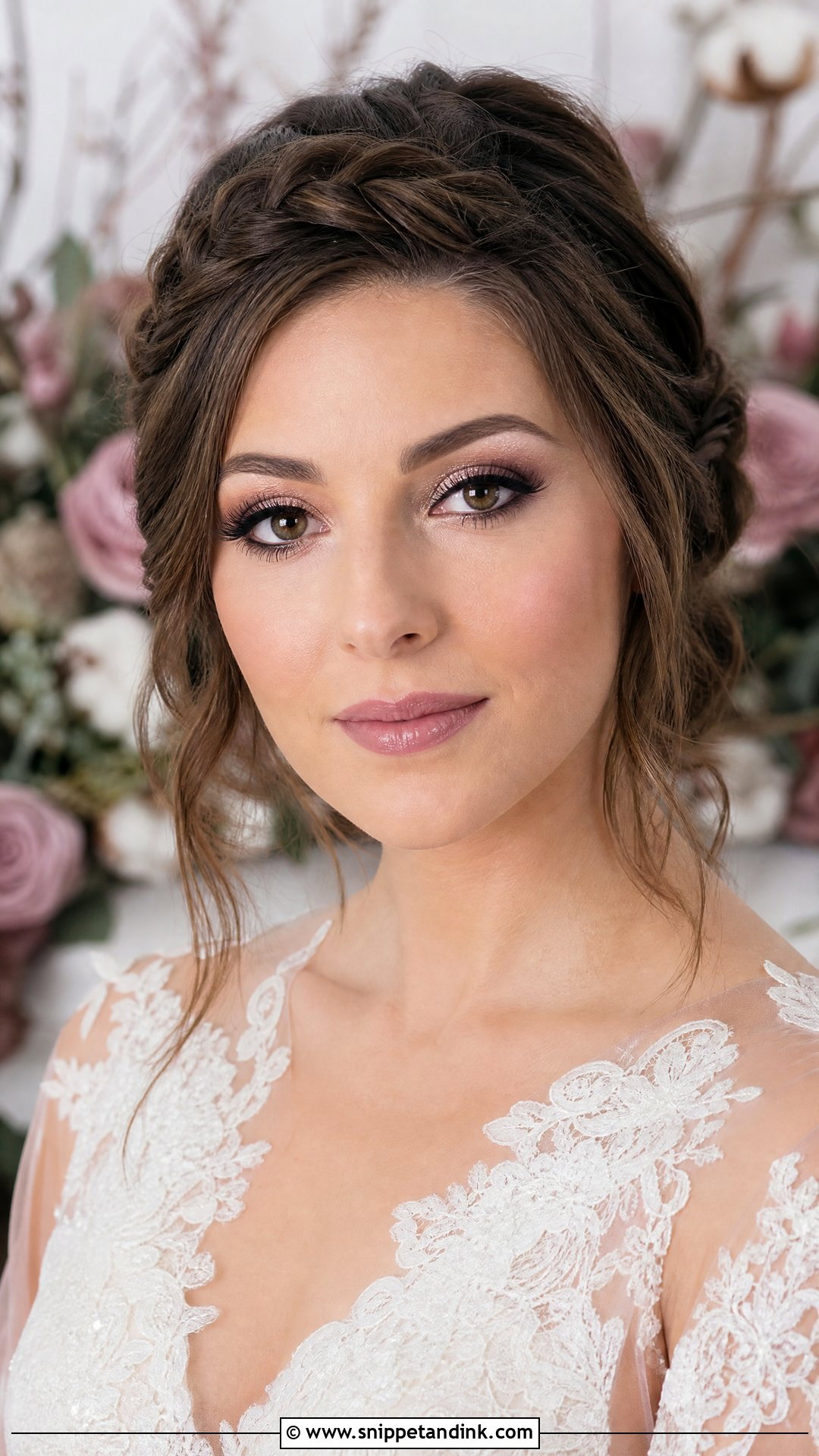 Mauve Winter Bridal Makeup - Snippet and Ink - 20 Winter Bridal Makeup Ideas