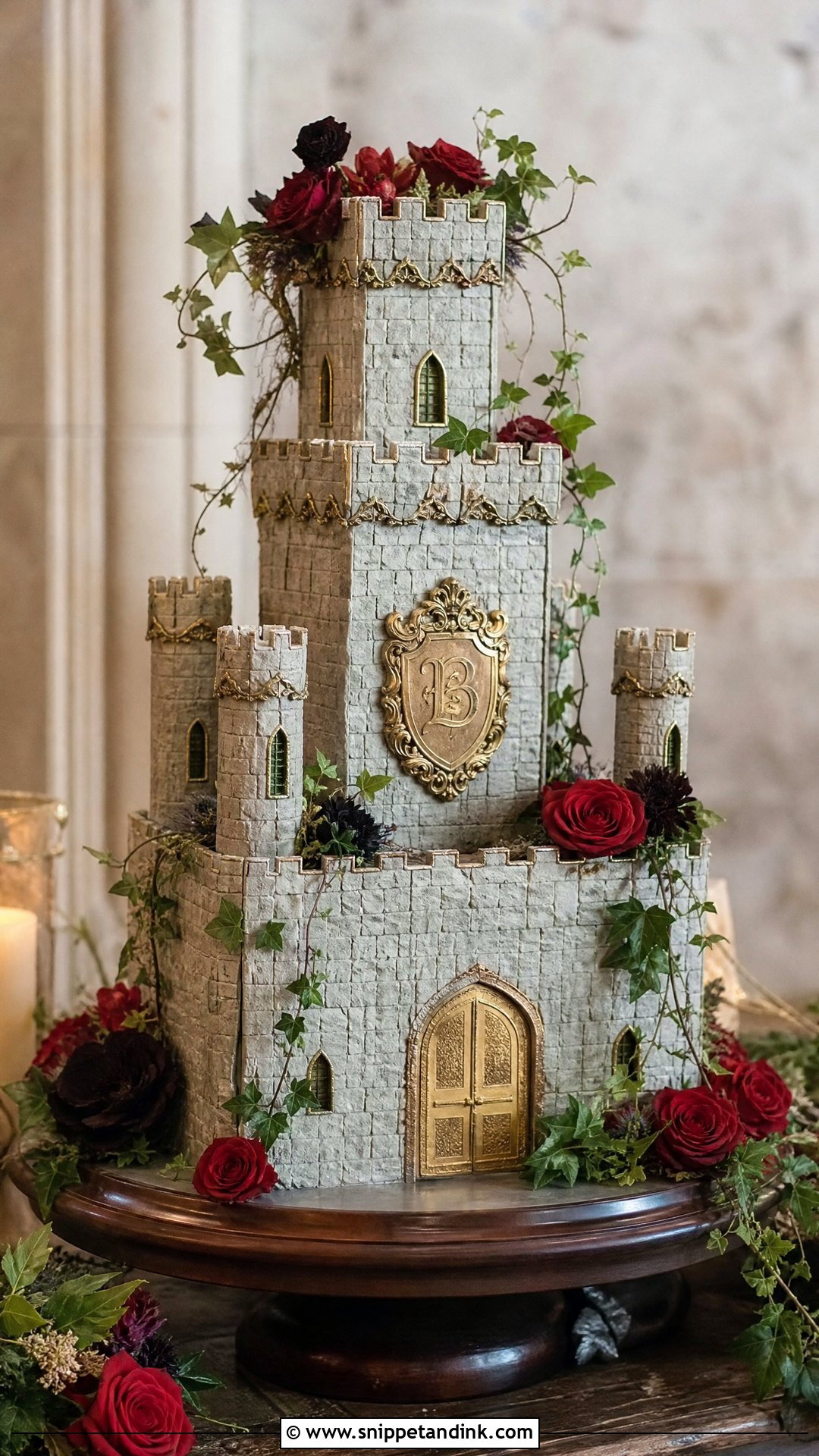 Medieval Castle Wedding Cake - Snippet and Ink - 25 Castle Theme Cake Ideas for Wedding