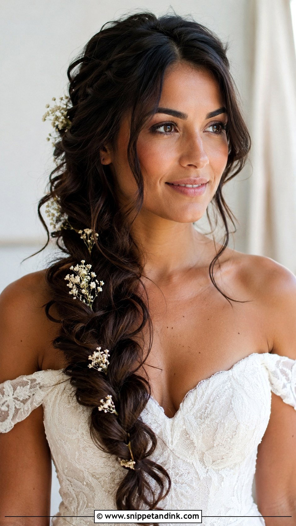 Medieval Side Braid Wedding Hair - Snippet and Ink - 20 Medieval Wedding Hair Ideas