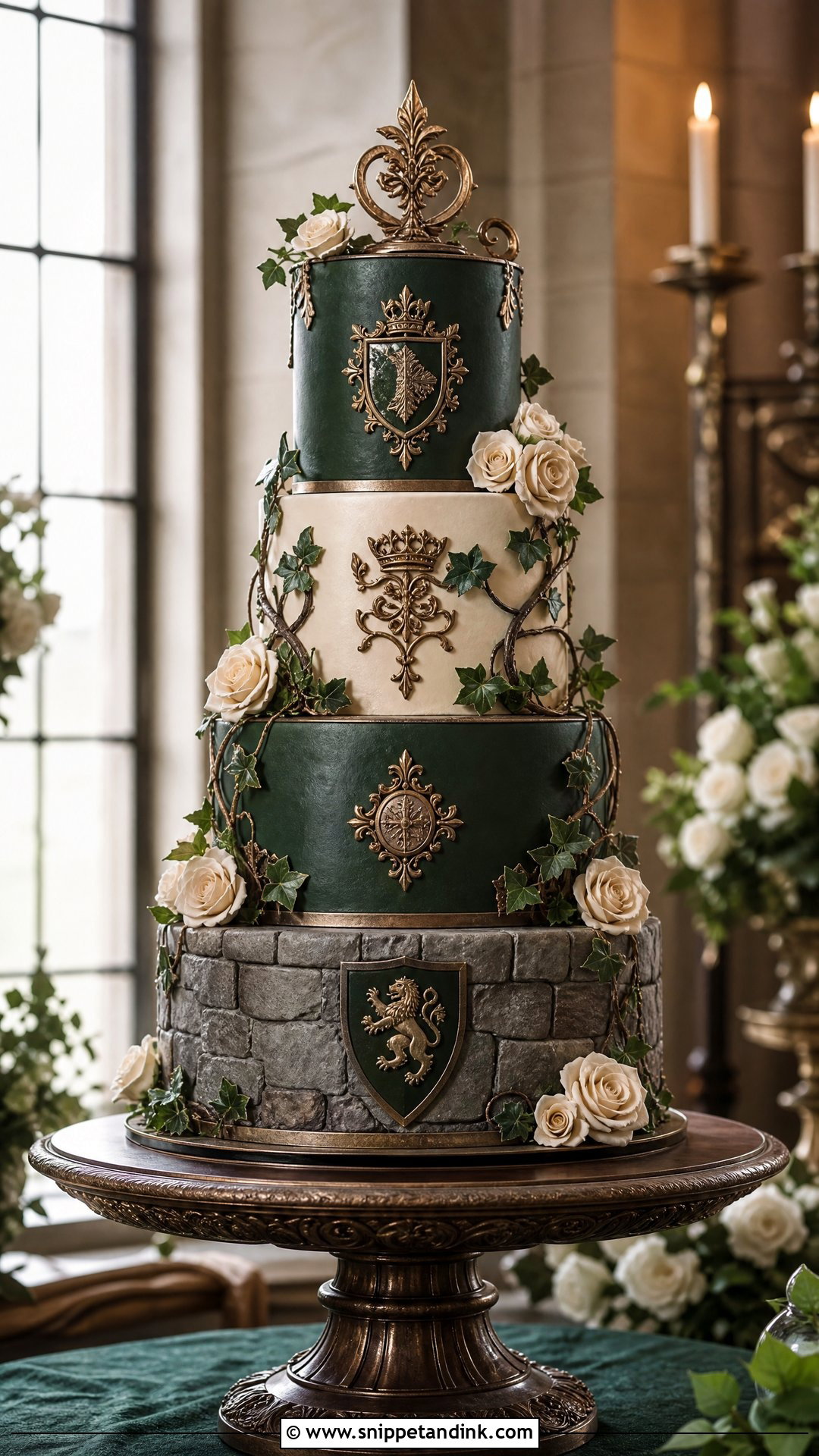 Medieval Wedding Cake - Snippet and Ink - 30 Fantasy Cake Ideas for Wedding
