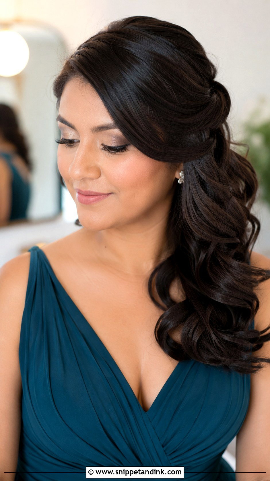 Medium Bridesmaid Hairstyle For Thick Hair - Snippet and Ink - 30 Bridesmaid Hairstyles Medium Length