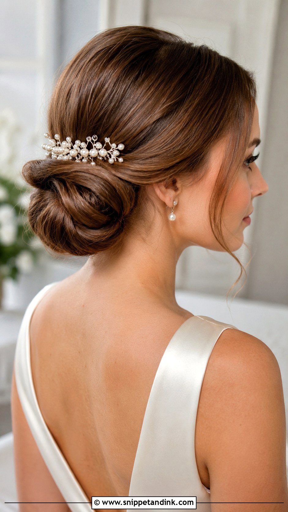 Medium Chignon Wedding Hairstyle - Snippet and Ink - 15 Medium Hairstyles for Wedding