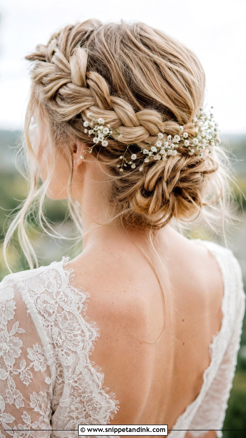 Medium Hair Bridal Crown Braid - Snippet and Ink - 20 Medium Hair Bridal Hairstyles
