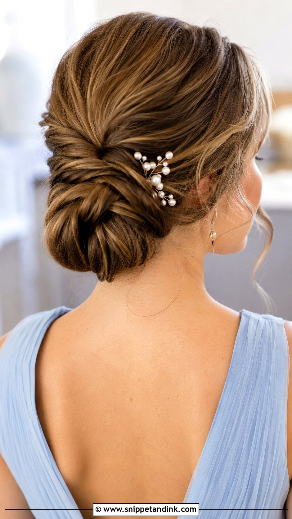 Medium Hair Bridesmaid Chignon - Snippet and Ink - 20 Medium Hair Bridesmaid Hairstyles