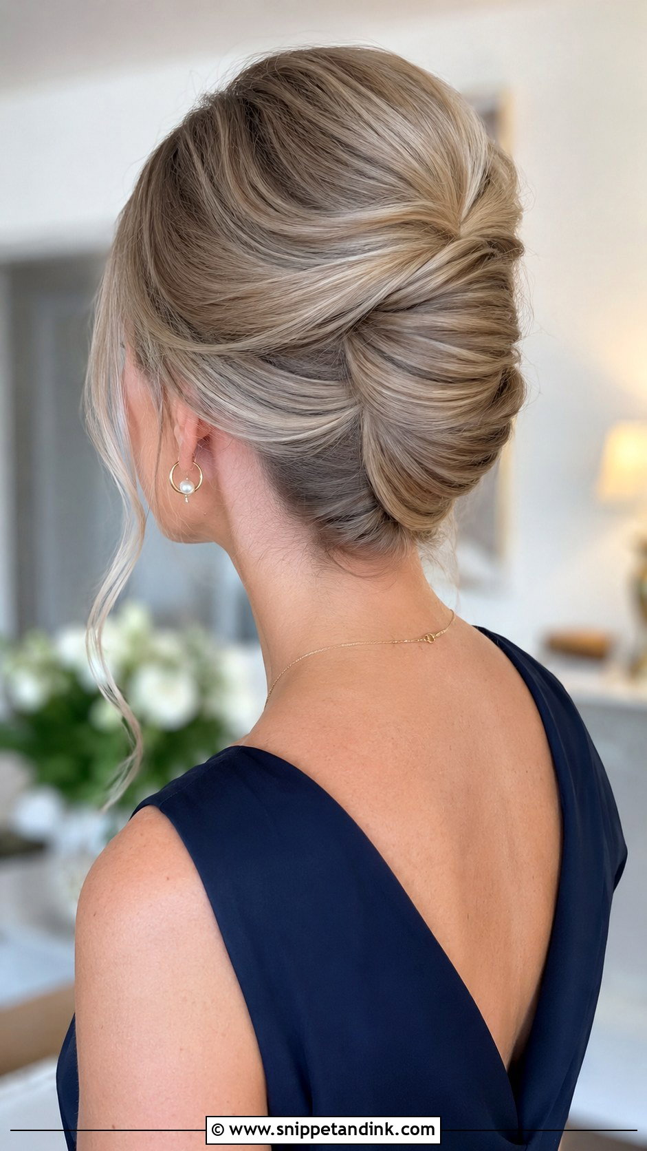 Medium Hair Bridesmaid French Twist - Snippet and Ink - 20 Medium Hair Bridesmaid Hairstyles