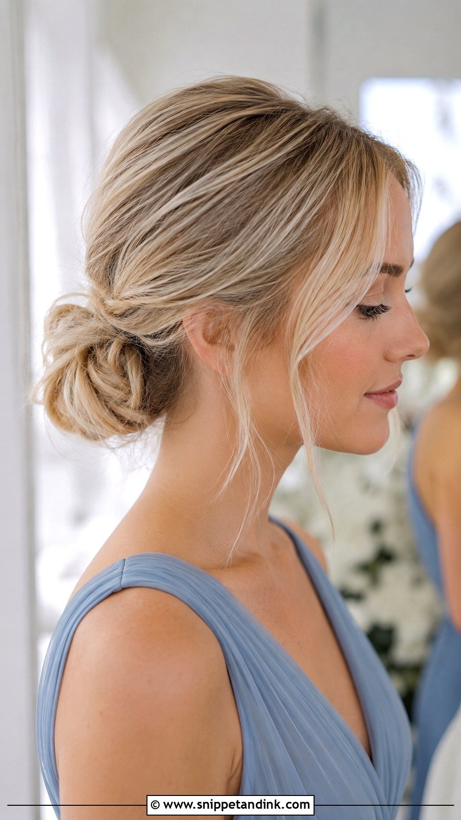 Medium Hair Bridesmaid Hairstyle - Snippet and Ink - 30 Hairstyle for Bridesmaid Ideas