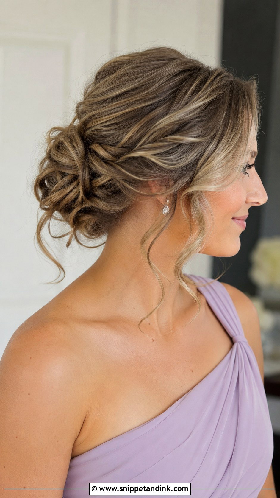 Medium Hair Bridesmaid Twisted Updo - Snippet and Ink - 20 Medium Hair Bridesmaid Hairstyles