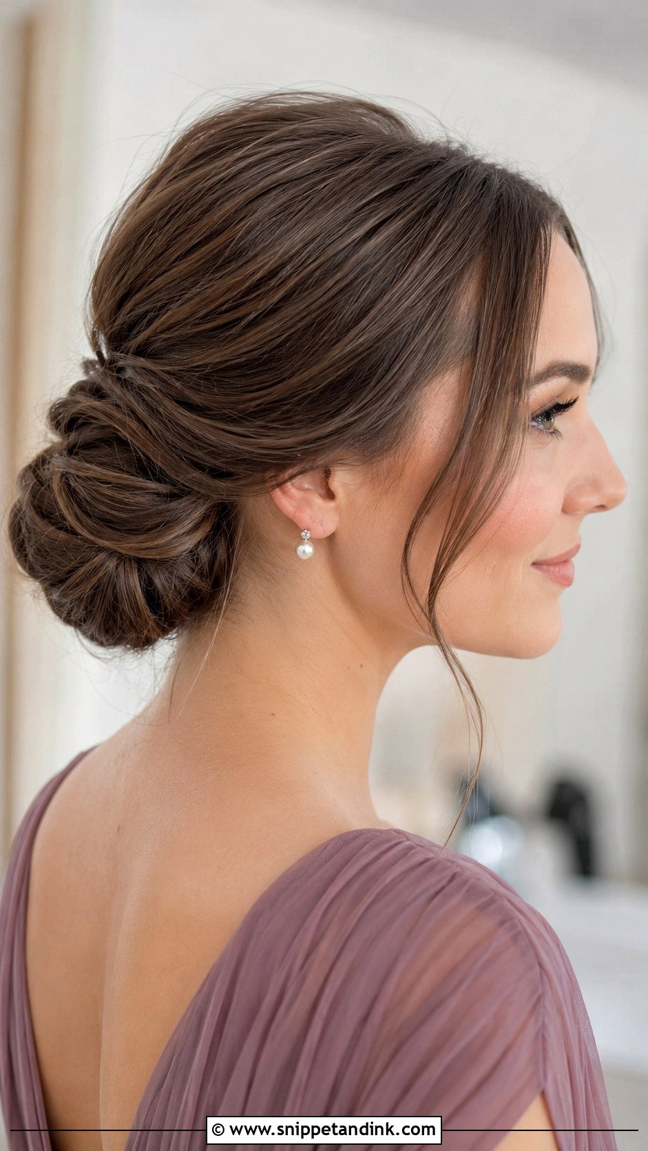 Medium Hair Chignon Wedding Guest - Snippet and Ink - 15 Medium Hair Wedding Guest Ideas