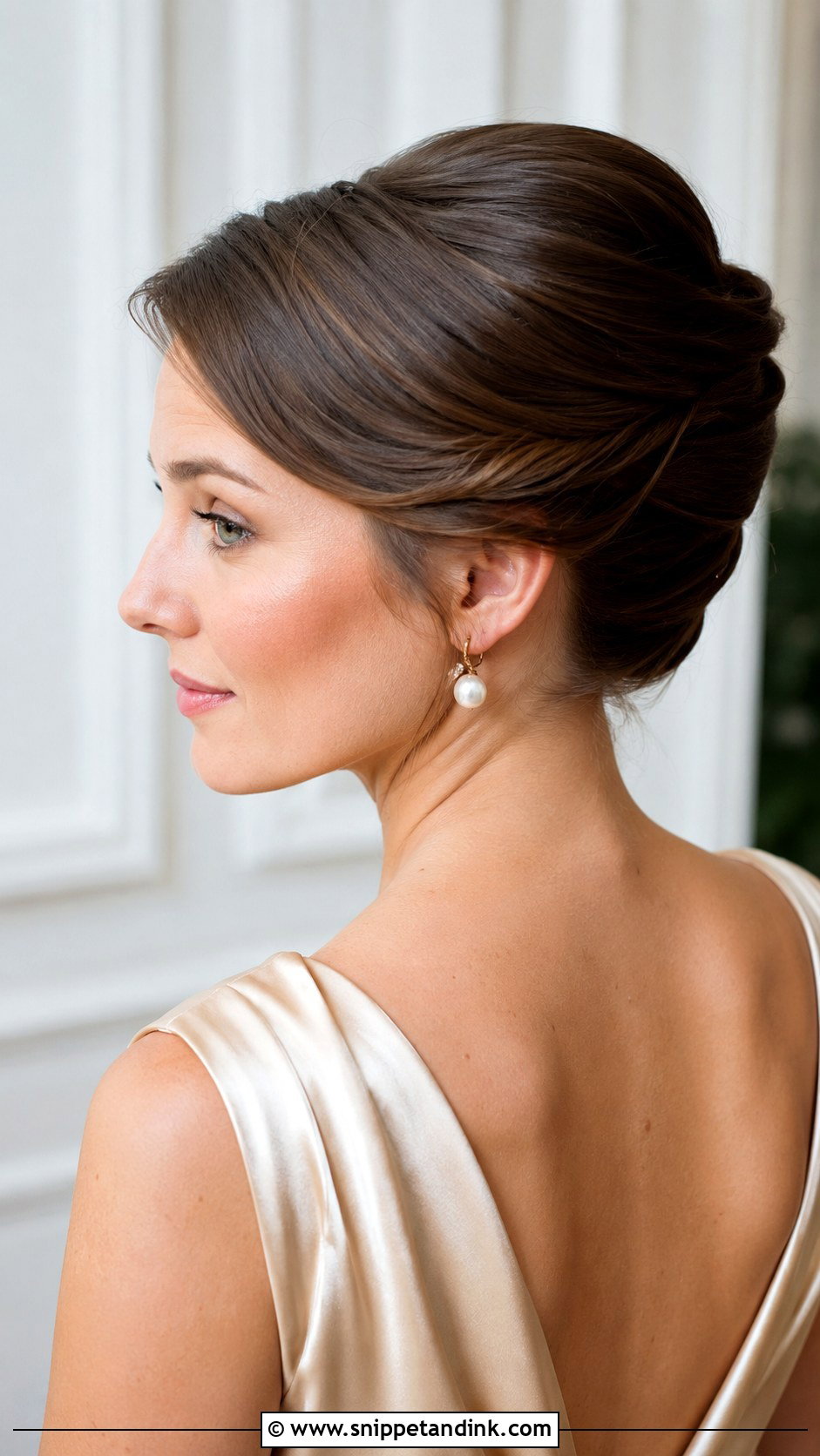 Medium Hair French Twist Wedding Guest - Snippet and Ink - 15 Medium Hair Wedding Guest Ideas