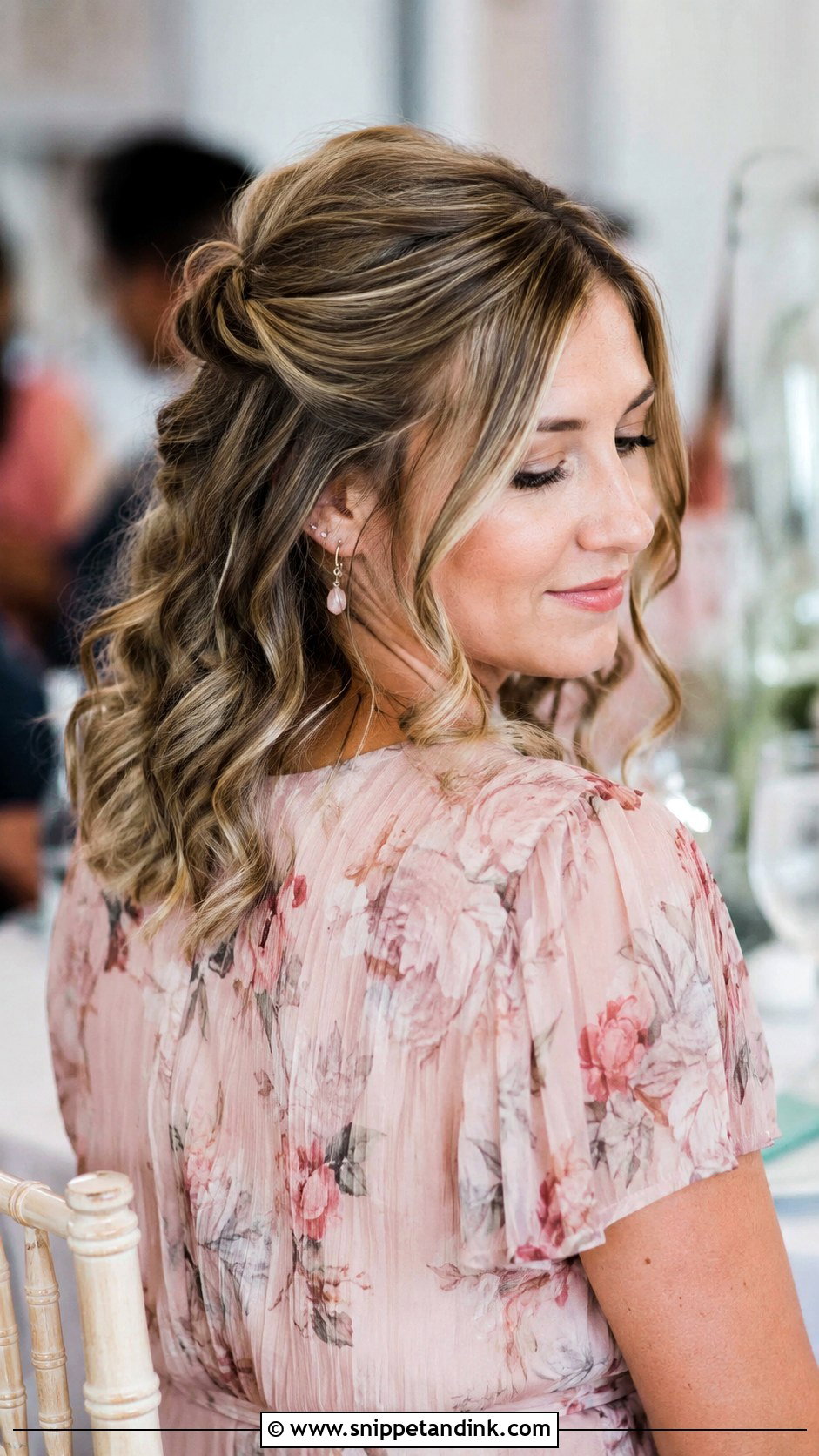 Medium Hair Half Up Wedding Guest - Snippet and Ink - 15 Medium Hair Wedding Guest Ideas