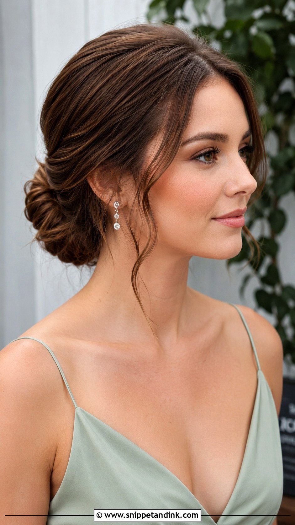 Medium Hair Low Bun Wedding Guest - Snippet and Ink - 20 Medium Hair Styles Wedding Guest