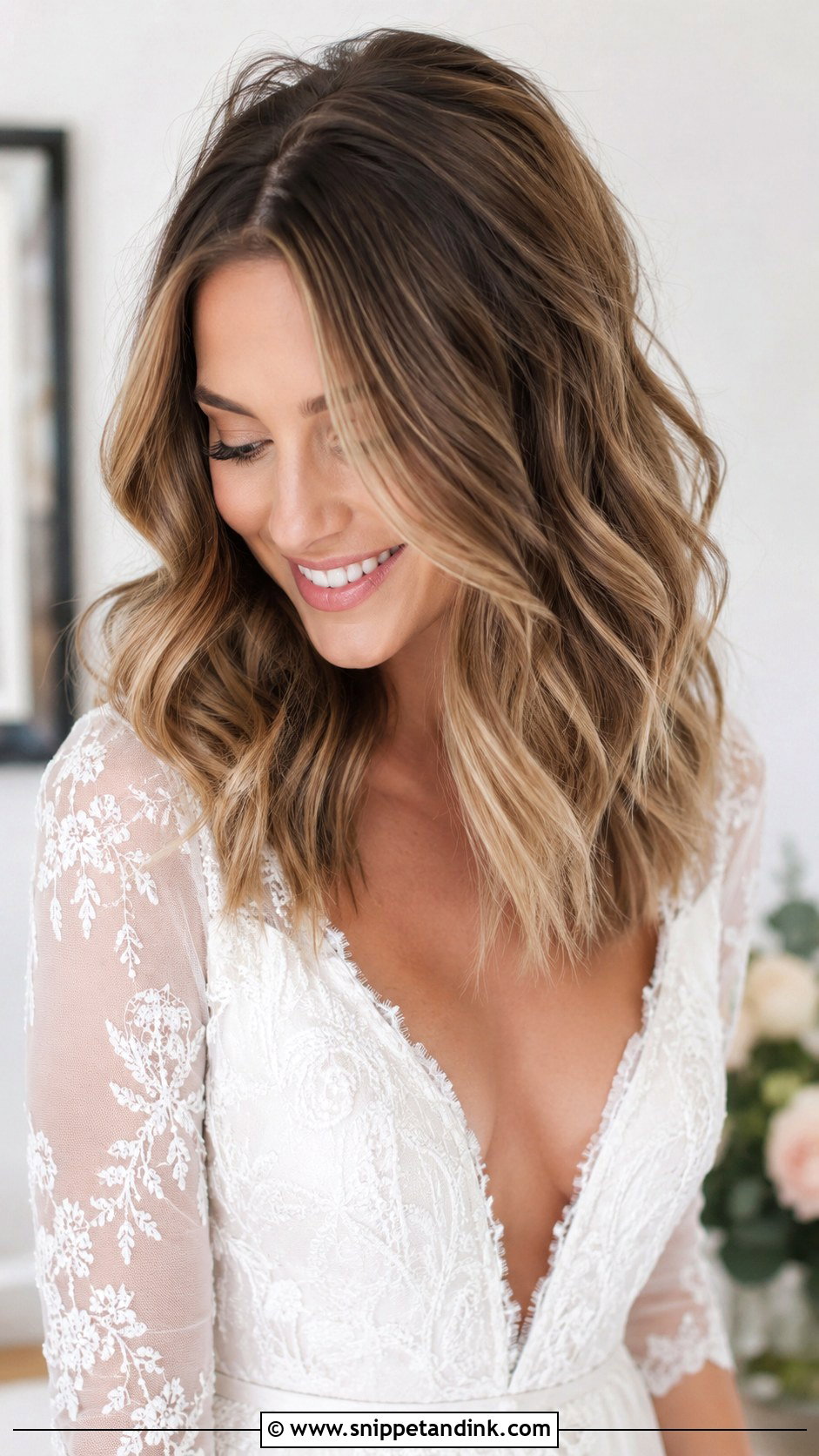 Medium Hair Textured Bridal Waves - Snippet and Ink - 20 Medium Hair Bridal Waves