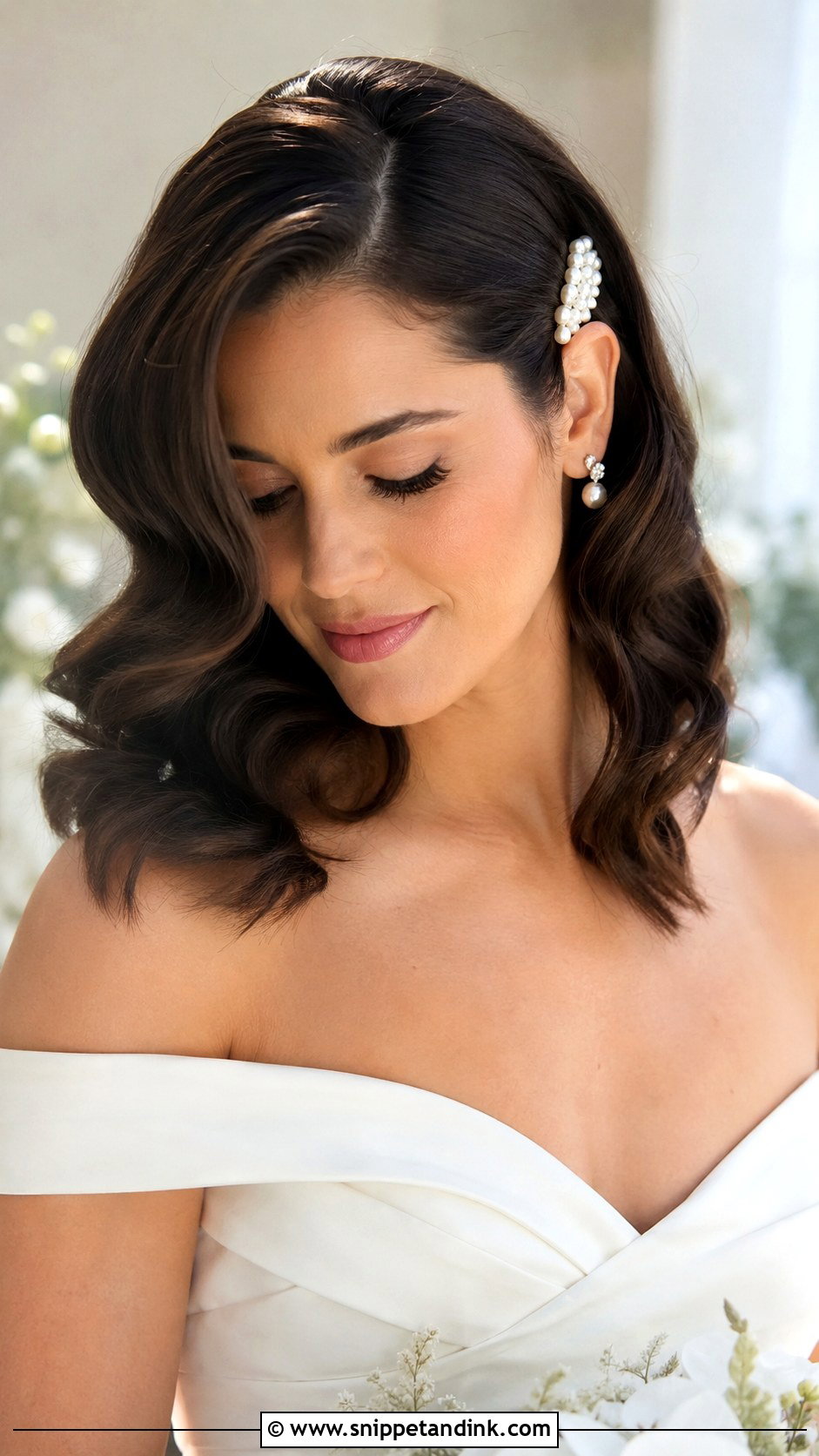 Medium Hollywood Waves Wedding Hairstyle - Snippet and Ink - 15 Medium Hairstyles for Wedding
