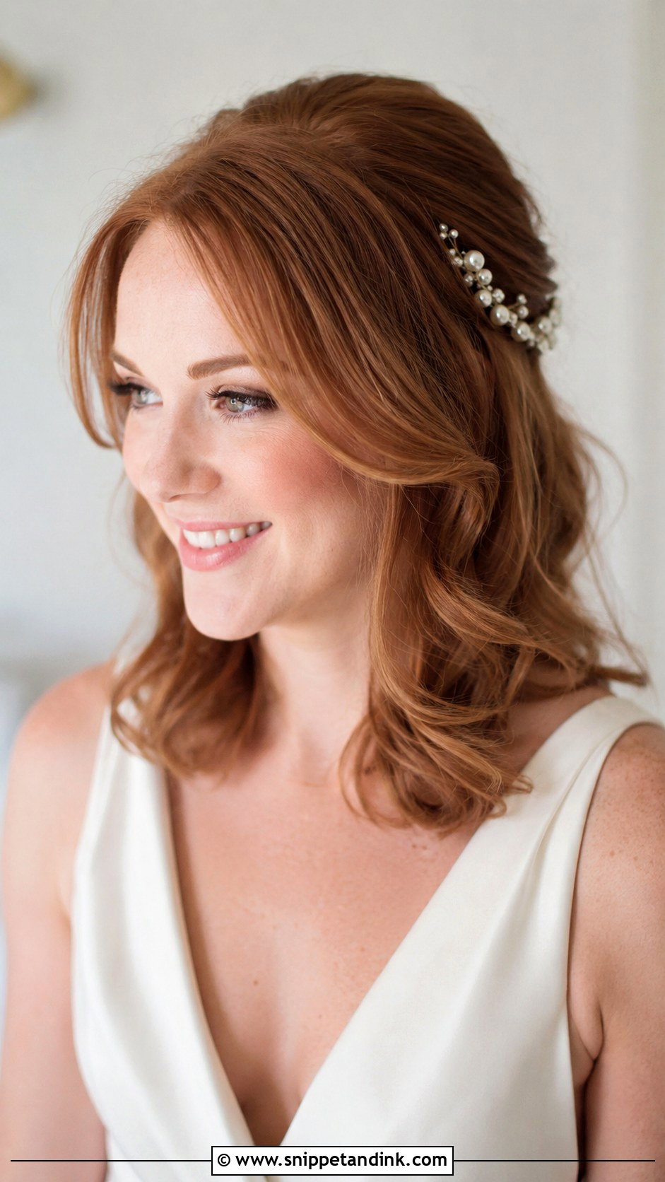 Medium Layered Wedding Haircut - Snippet and Ink - 20 Haircut for Wedding for Women Ideas