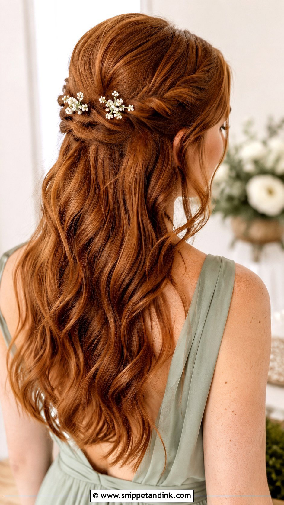 Medium Length Boho Bridesmaid Hair - Snippet and Ink - 20 Simple Bridesmaid Hair Medium Length Ideas
