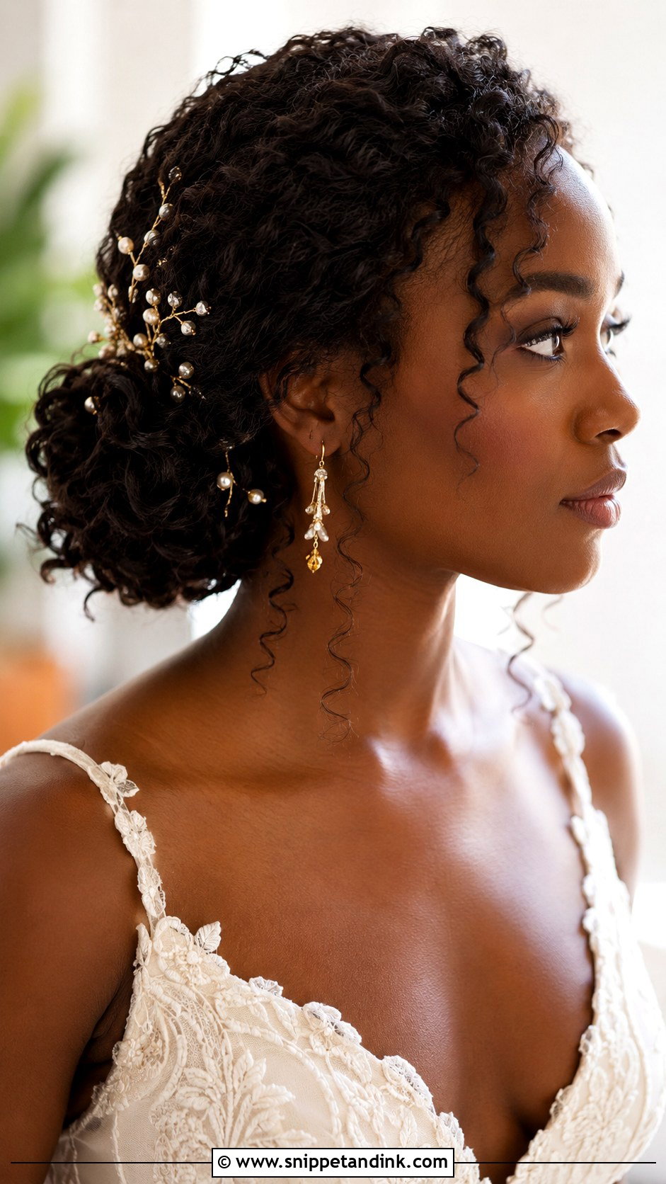 Medium Length Curly Updo Wedding Hair - Snippet and Ink - 15 Hair Styles for Medium Length for Wedding