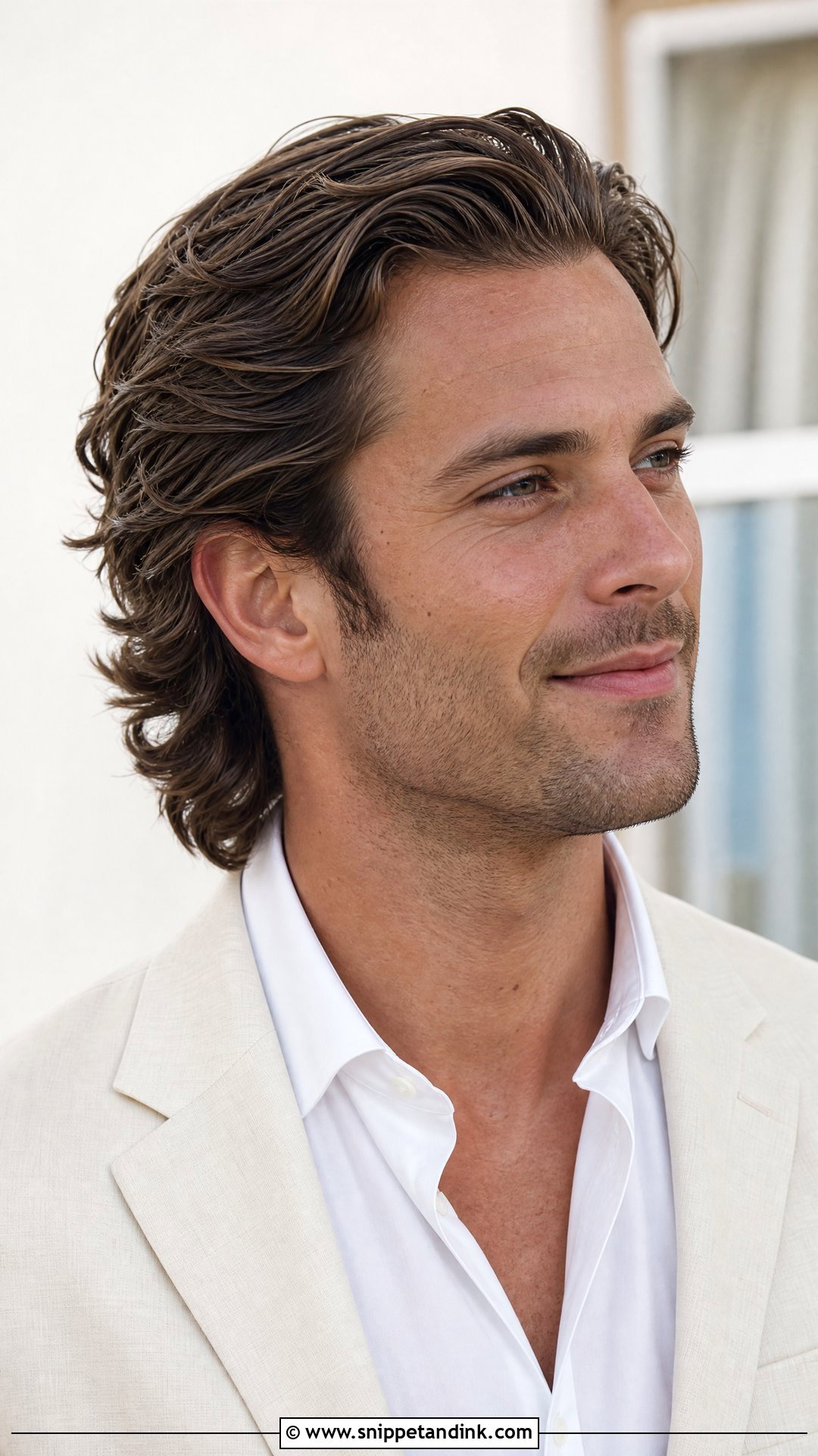Medium Length Flow Groom Wedding Hairstyle - Snippet and Ink - 15 Groom Wedding Hairstyle Men Ideas