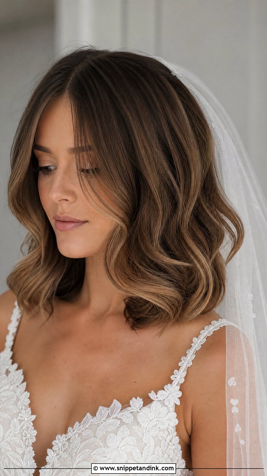 Medium Length Glam Waves Bridal Hair - Snippet and Ink - 15 Glam Waves Bridal Hair