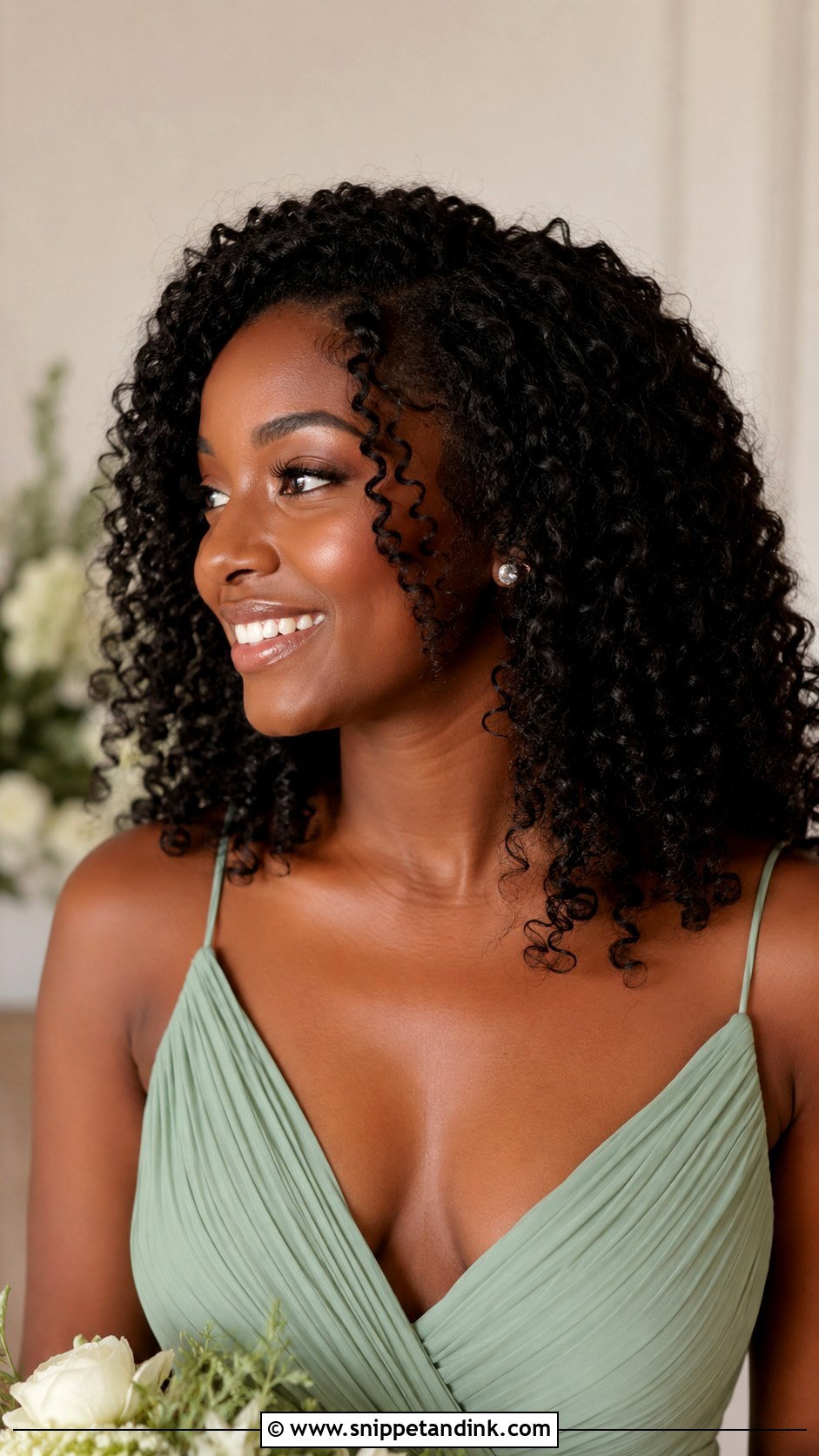 Medium Length Hair Down Bridesmaid - Snippet and Ink - 25 Hair Down Bridesmaid Styles