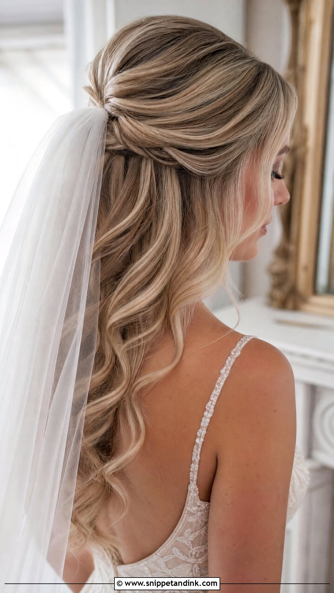 Medium Length Wedding Hair With Veil - Snippet and Ink - 15 Bride Hairstyles for Medium Length Hair