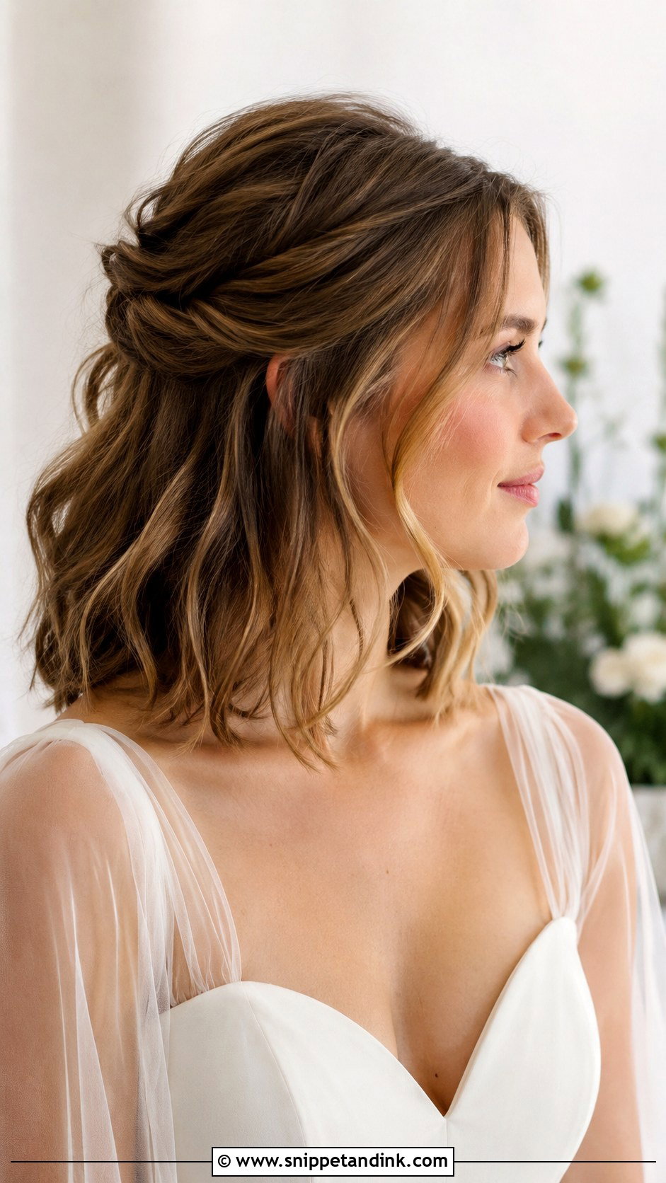 Medium Length Wedding Hair - Snippet and Ink - 15 Wedding Hair for Plus Size Brides