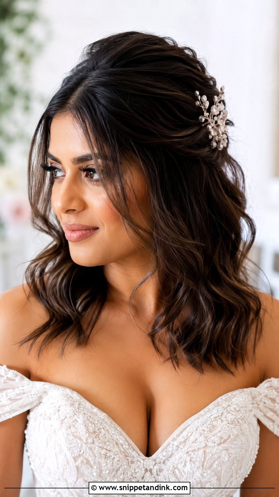 Medium Shag Wedding Hairstyle - Snippet and Ink - 15 Shag Wedding Hairstyles