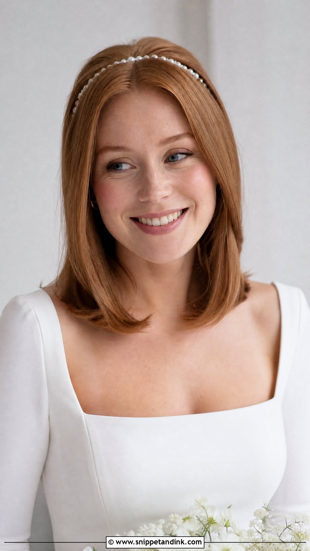 Medium Straight Wedding Hair Down - Snippet and Ink - 20 Straight Wedding Hair Down Ideas