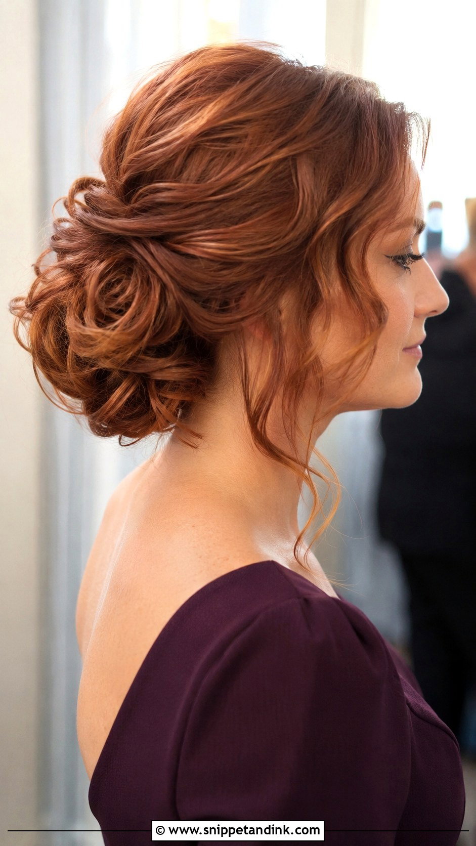 Medium Textured Updo Wedding Guest Hairstyle - Snippet and Ink - 15 Medium Updo Wedding Guest Hairstyles