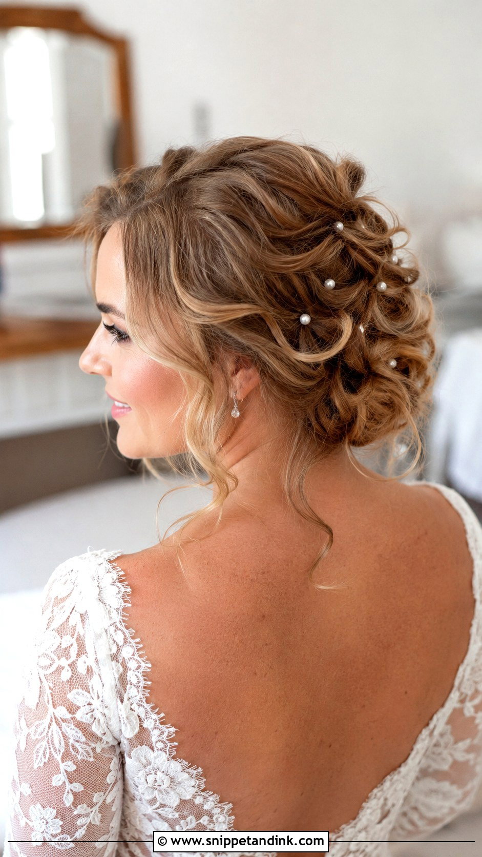 Medium Textured Updo Wedding Hairstyle - Snippet and Ink - 15 Medium Hairstyles for Wedding