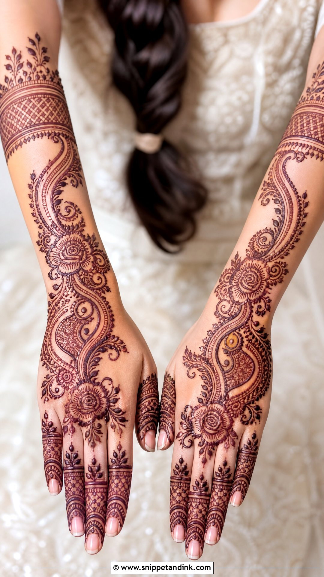 Mehendi Hairstyle For Bride With Fishtail Braid - Snippet and Ink - 30 Mehendi Hairstyles Brides