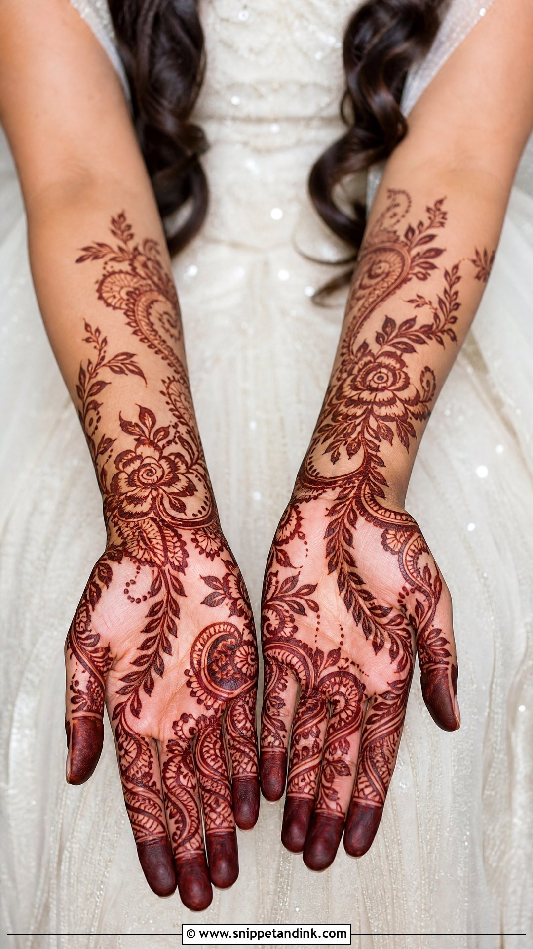 Mehendi Hairstyle For Bride With Loose Curls - Snippet and Ink - 30 Mehendi Hairstyles Brides