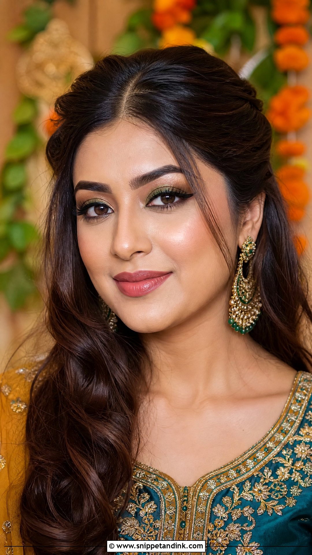 Mehendi Indian Wedding Guest Makeup - Snippet and Ink - 20 Makeup for Indian Wedding Guest Ideas