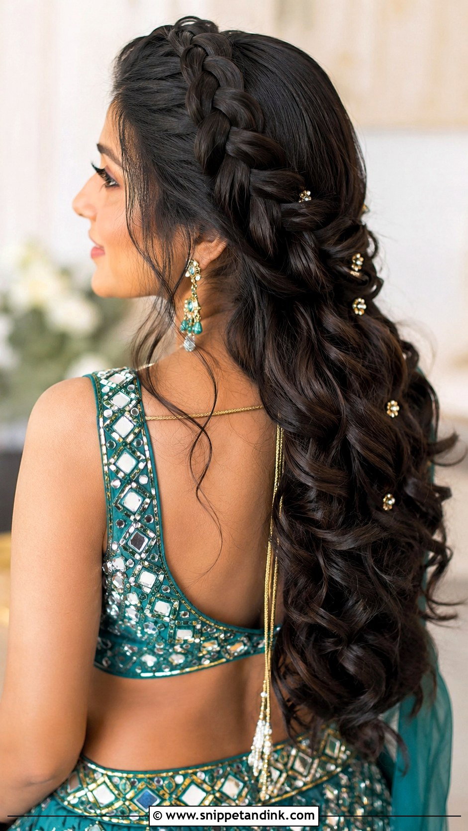 Mehndi Bridesmaid Dutch Braid - Snippet and Ink - 30 Mehndi Bridesmaid Hairstyles