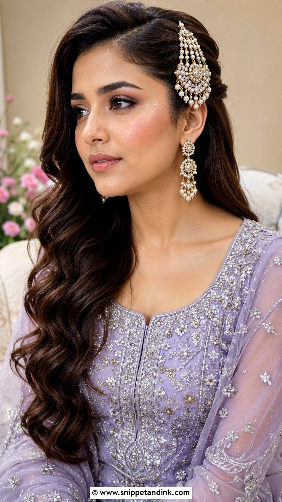 Mehndi Bridesmaid Jhumar Hairstyle - Snippet and Ink - 30 Mehndi Bridesmaid Hairstyles
