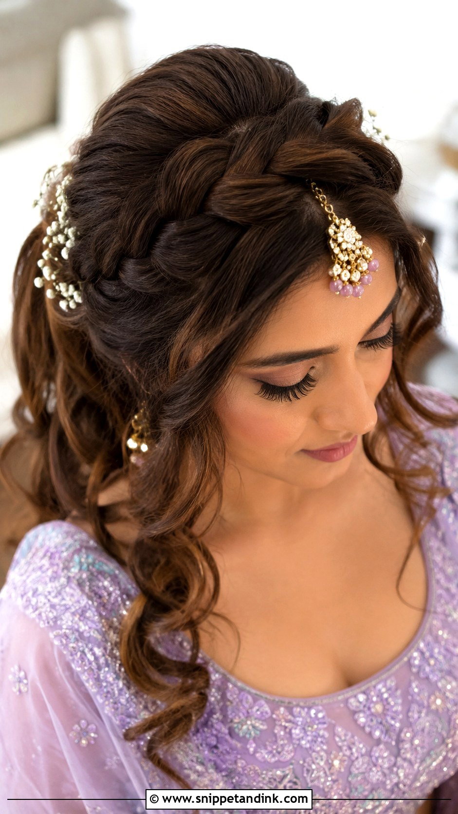 Mehndi Crown Braid For Bride - Snippet and Ink - 15 Mendhi Hairstyles for Bride